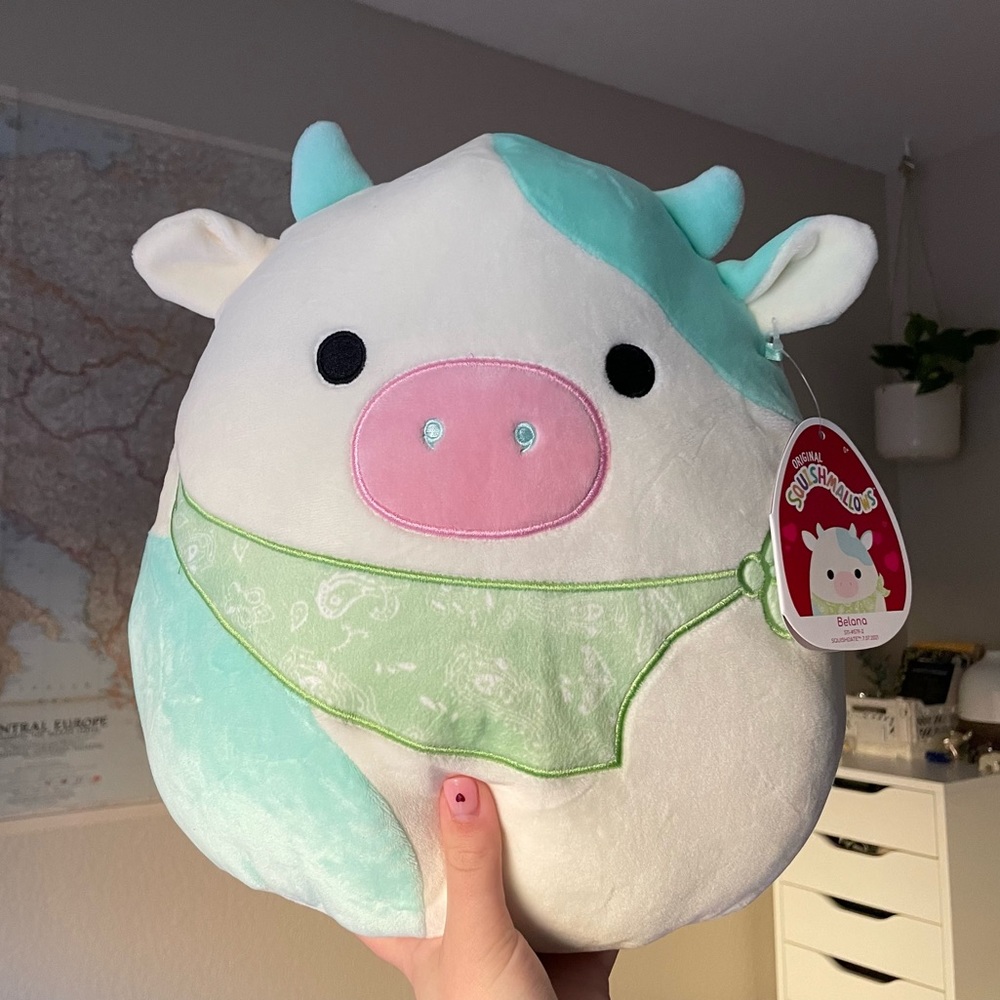 Squishmallow Belana Green Bandana 11" Valentines Day Collection 2022